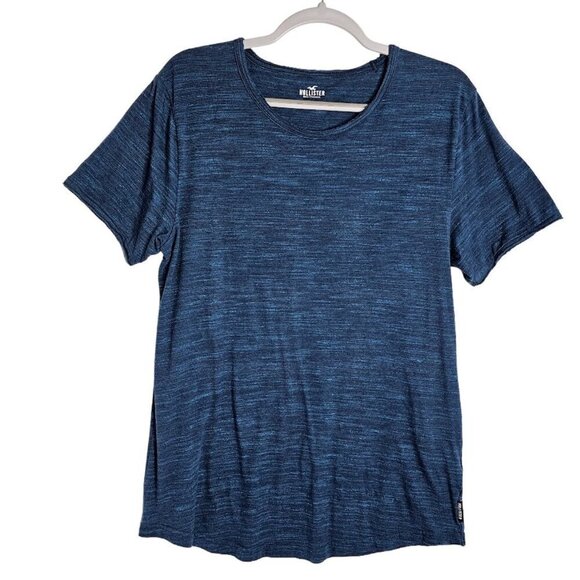 Men's HOLLISTER CA Short Sleeve T Shirt HEATHERED BLUE size M Casual Comfortable - Picture 1 of 7